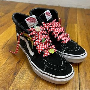 High Top Checkered Vans 